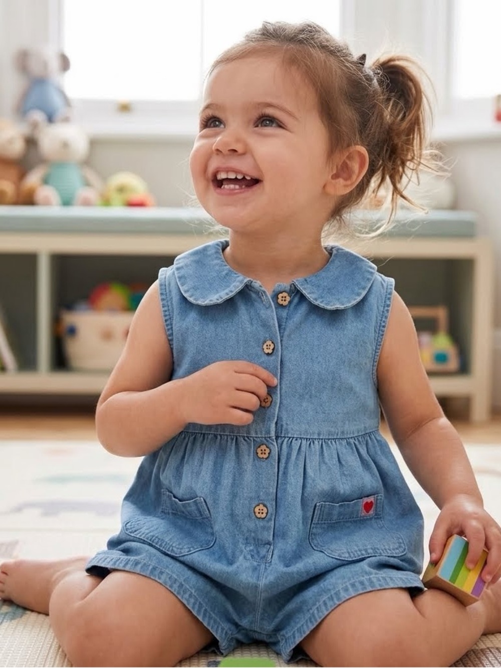 NEXT Denim Sleeveless Romper 12-18m